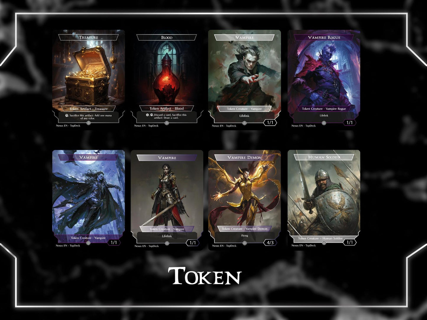 Edgar Vampires - Commander EDH Deck - With Tokens - MTG Full Proxy Deck, Altered Cards cEDH