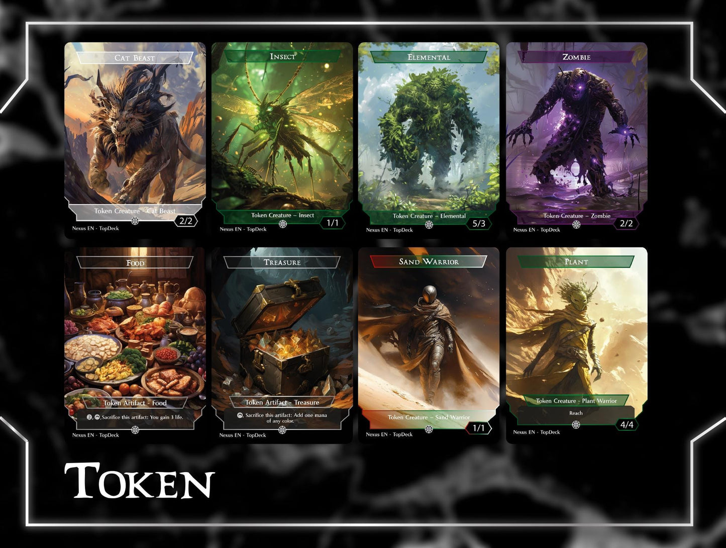 Hazezon Desert - Commander EDH Deck - With Tokens - MTG Full Proxy Deck, Altered Cards cEDH