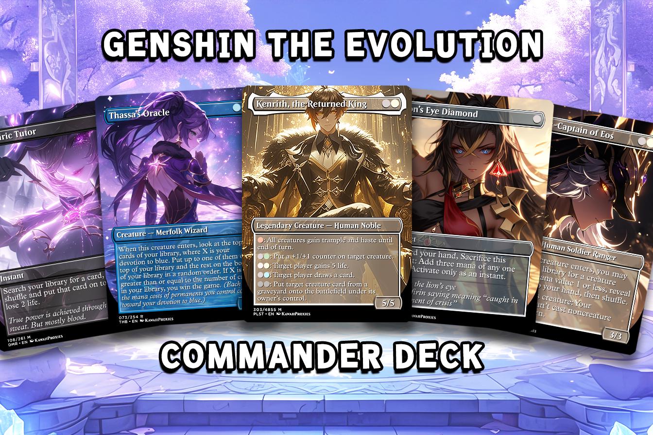 Genshin MTG Deck - Kenrith EDH | Premium The Evolution | Custom Competitive 100+ Cards