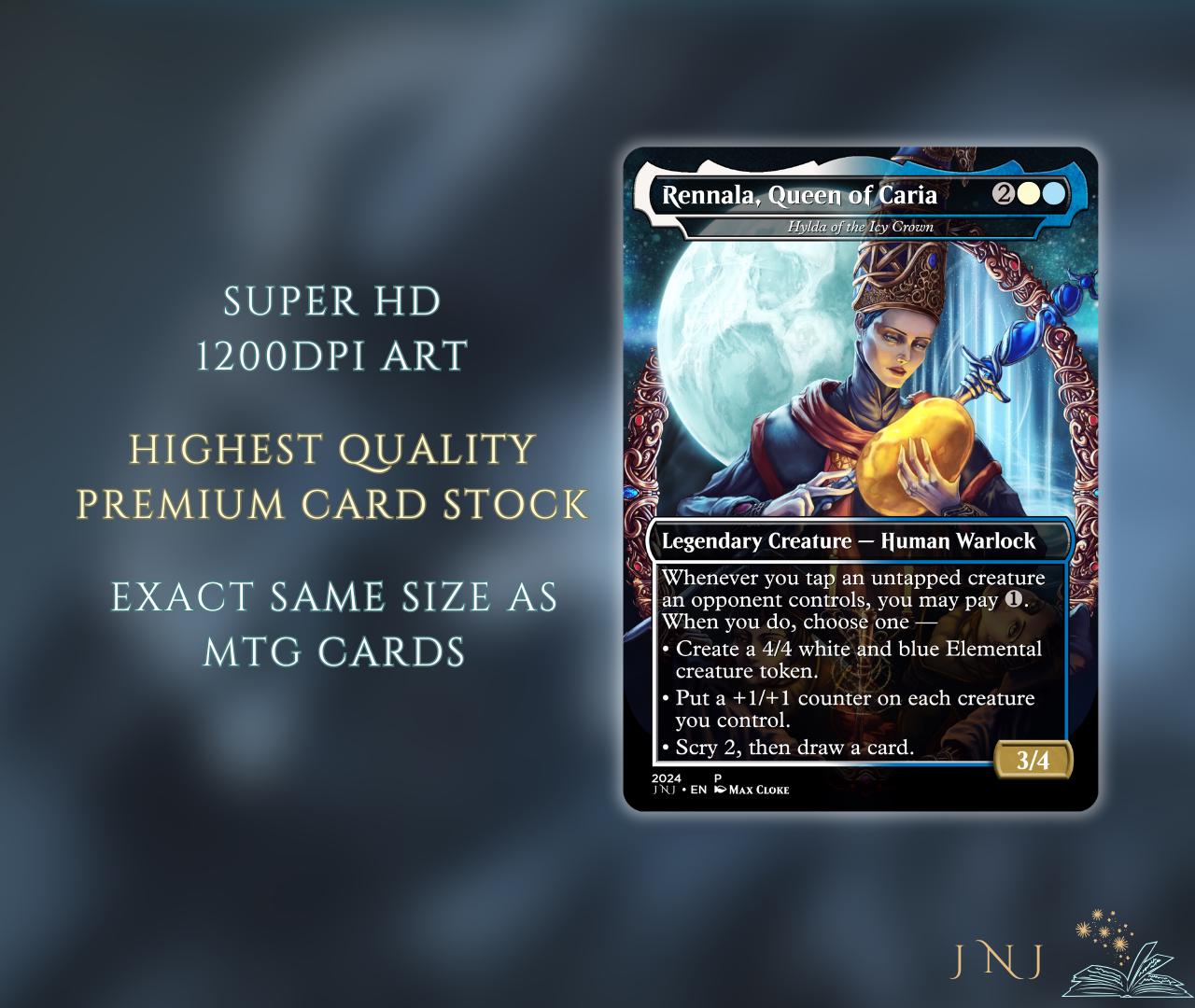 Elden Ring Themed Proxy Dual-Commander Deck, Azorius Control/Voltron, 100+ Unique Cards.