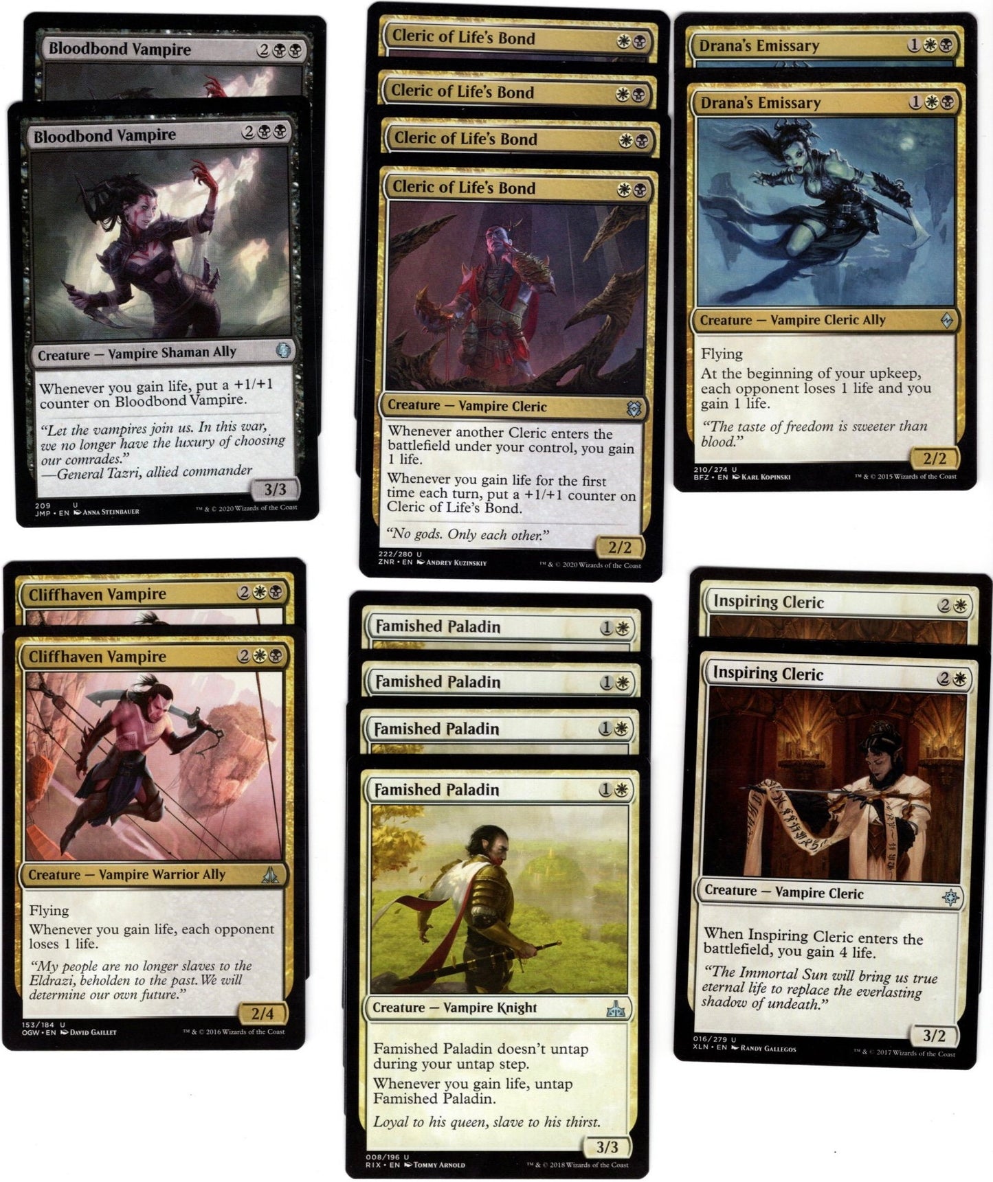 Vampires & Lifelink-60 card Magic the Gathering deck-MTG-RTP-Sorin-Mythics-Rares Ready to Play