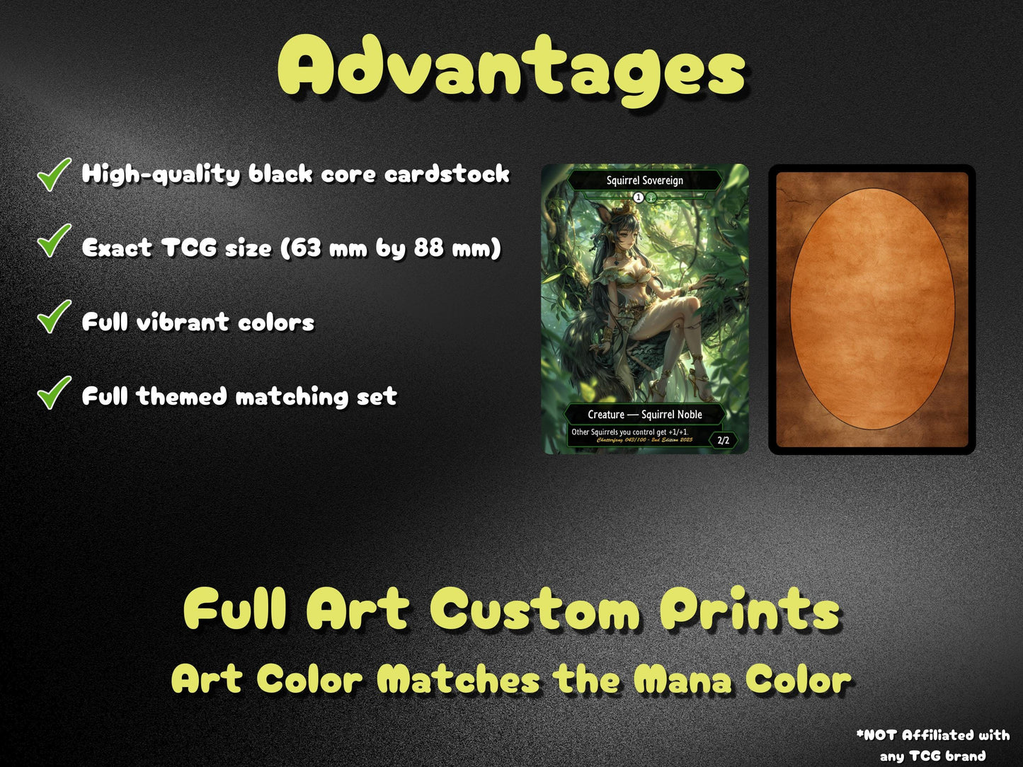 Chatterfang Commander Squirrel Deck – Custom Cards for Casual Play