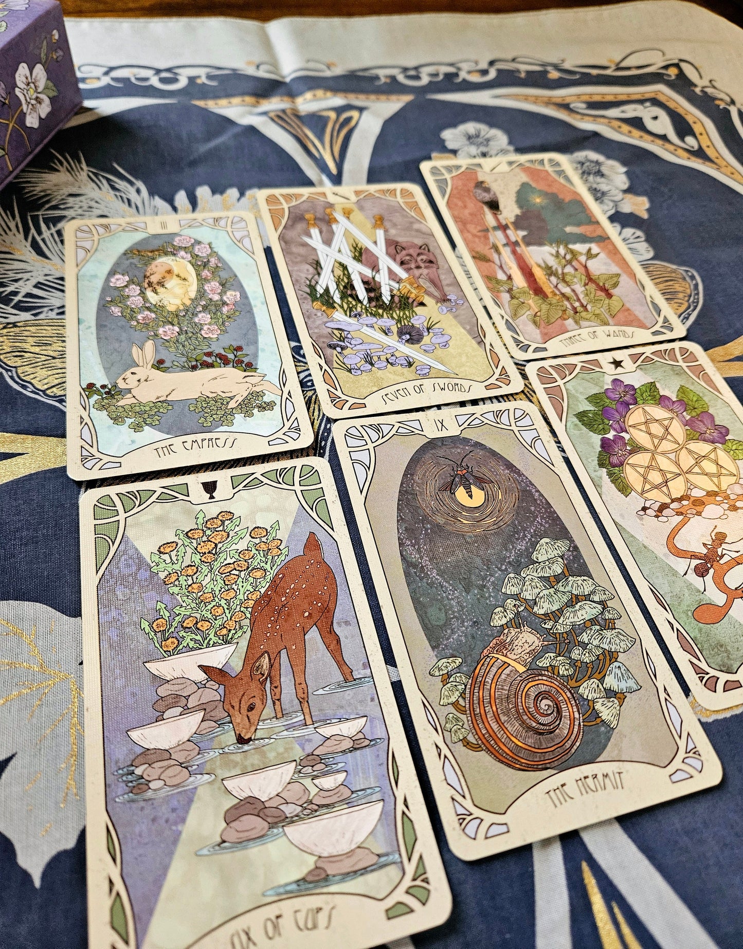 Forager's Daughter Tarot: Afterlight Edition Deck & Printed Guidebook, Deluxe Divination Set