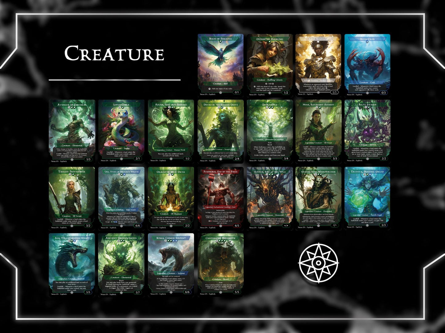 Omnath Landfall - Commander EDH Deck - With Tokens - MTG Full Proxy Deck, Altered Cards cEDH