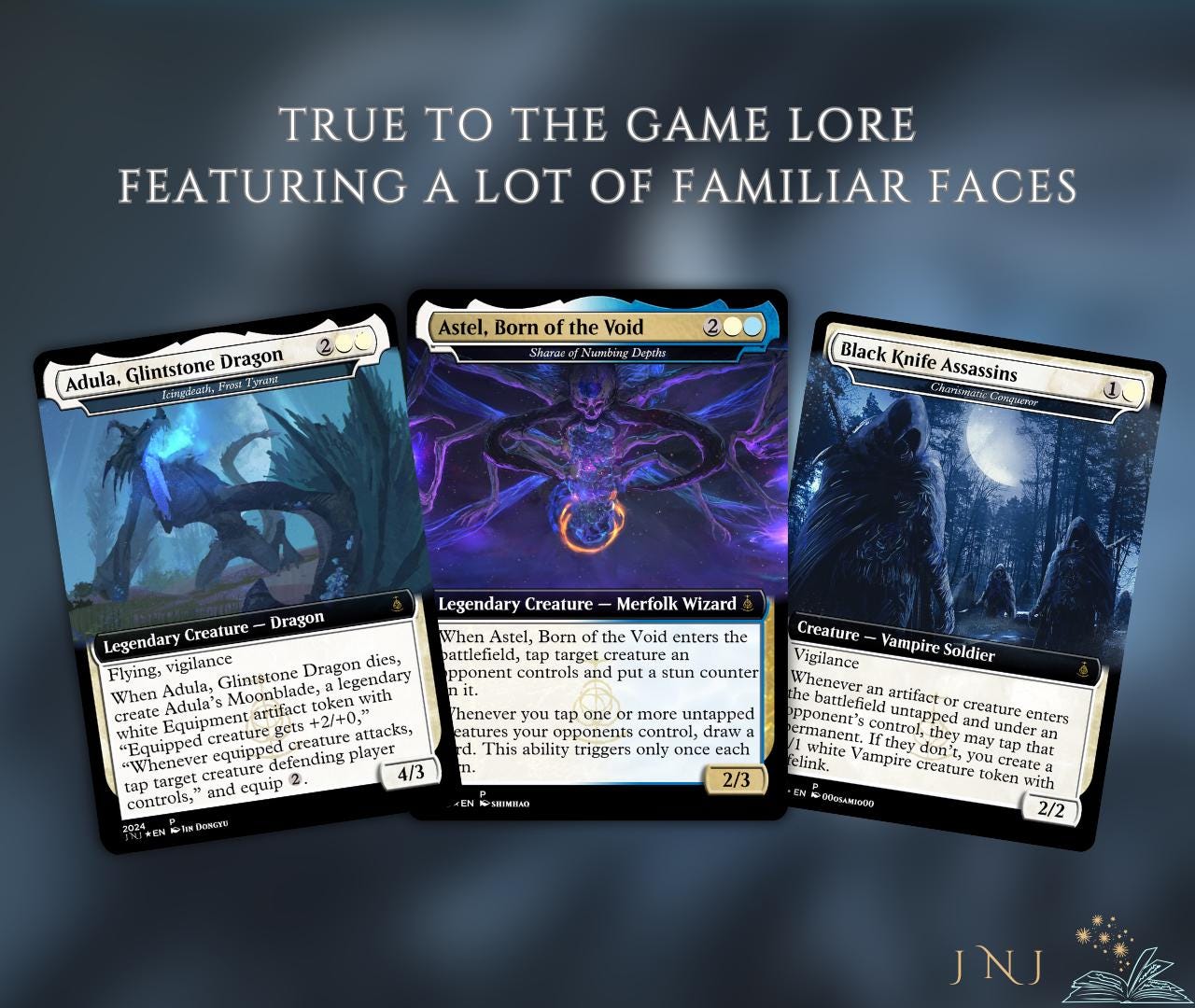 Elden Ring Themed Proxy Dual-Commander Deck, Azorius Control/Voltron, 100+ Unique Cards.