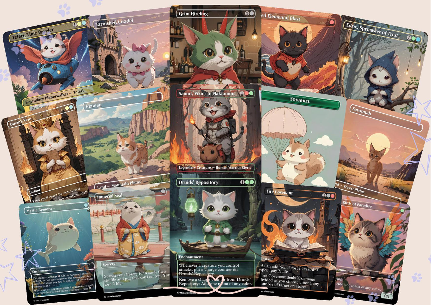 Najeela Infinite Combat Proxy cEDH Commander Deck, 100 Cards + 8 Free Tokens | Cute Custom Full Art | MuraProxyArt