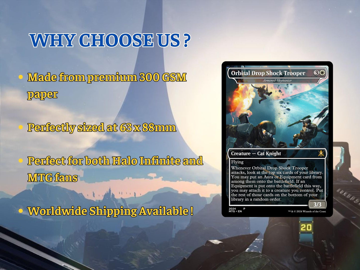Halo Infinite Commander Deck • Halo Infinite themed Mtg Proxy Deck • Halo Armor • Mtg Deck Box •Proxy Custom Card •MTG Proxy Cards •Edh Deck