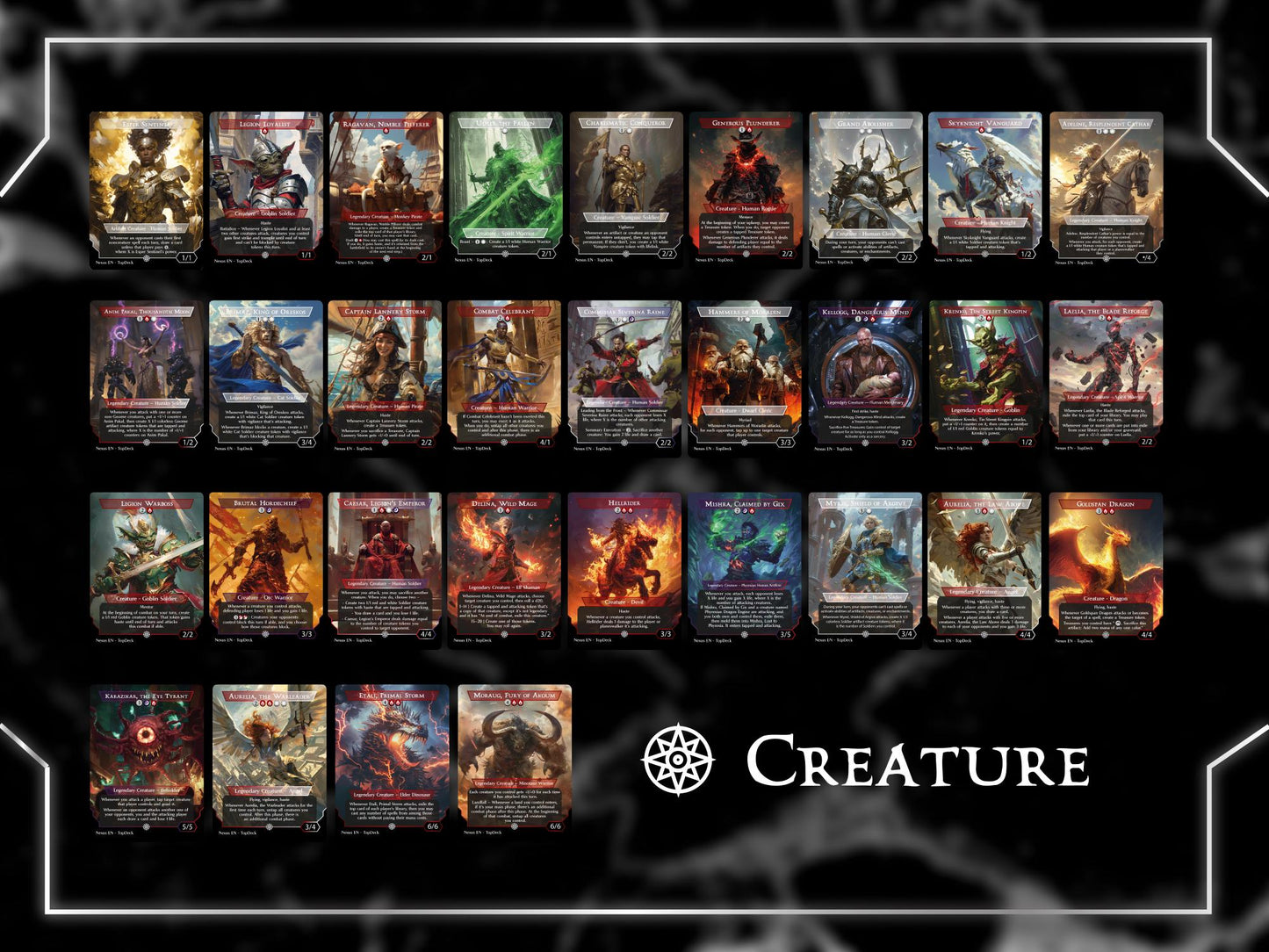 Isshin Extra Combat - Commander EDH Deck - With Tokens - MTG Full Proxy Deck, Altered Cards cEDH
