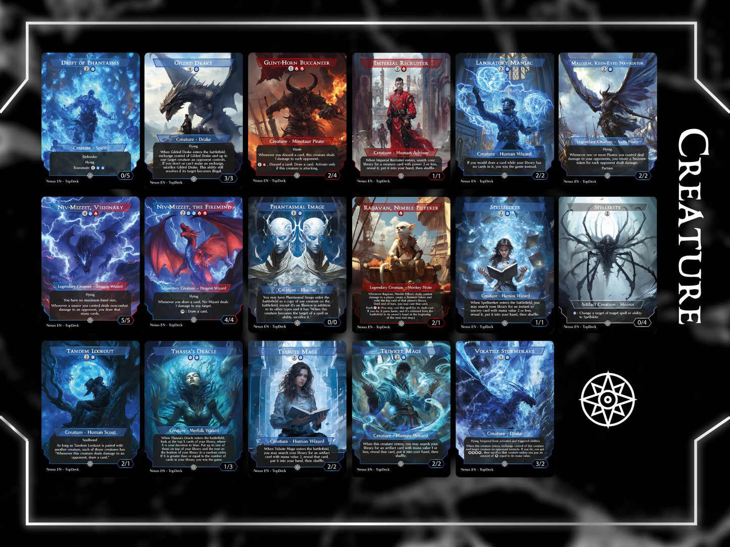 Niv-Mizzet Spellslinger - Commander EDH Deck - With Tokens - MTG Full Proxy Deck, Altered Cards cEDH