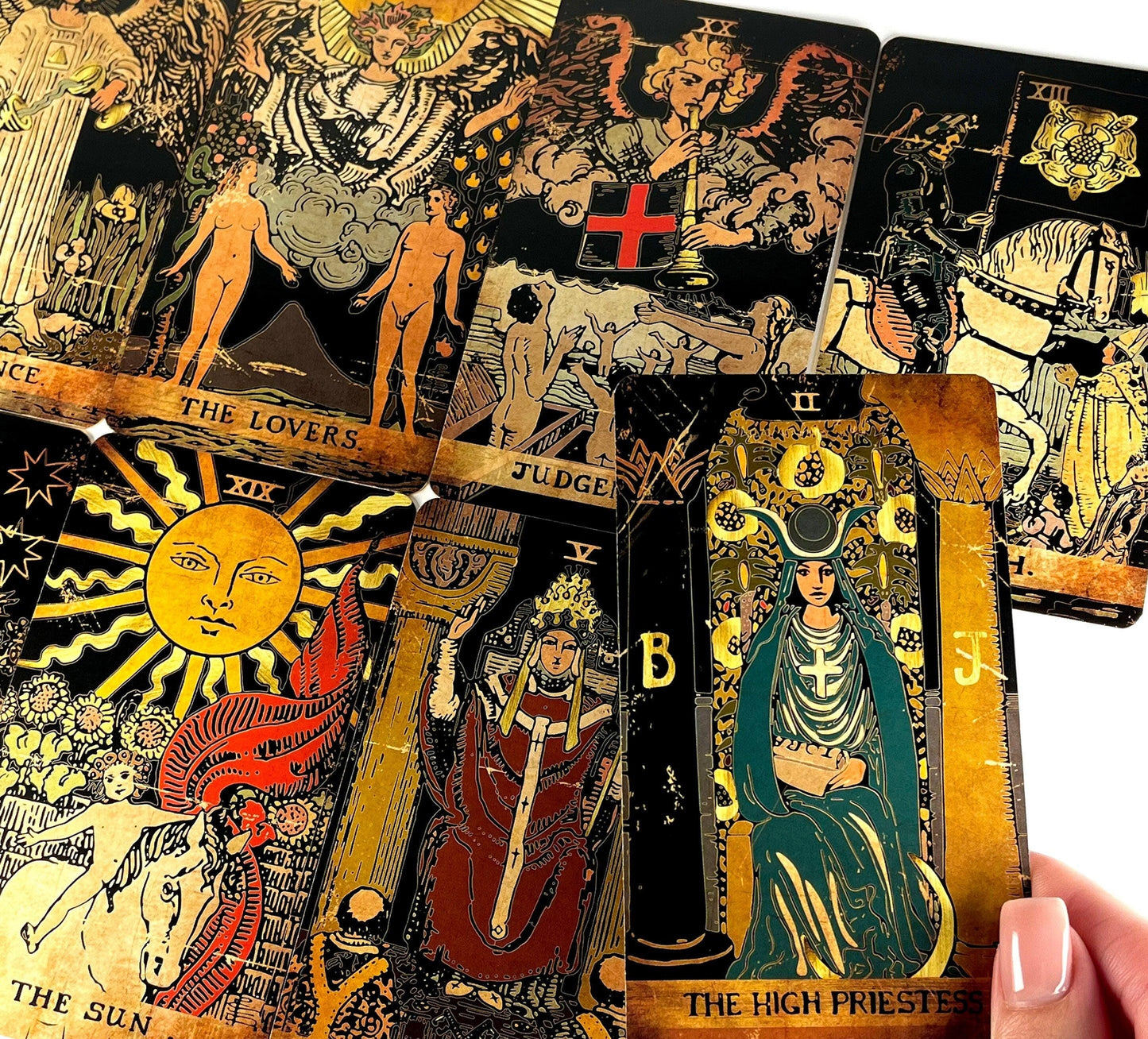 Tarot Cards, 78 Tarot Deck, Original Tarot Cards for Beginners and Experts with Guide Book and Gift Bag, Fortune Telling Game, Divination.