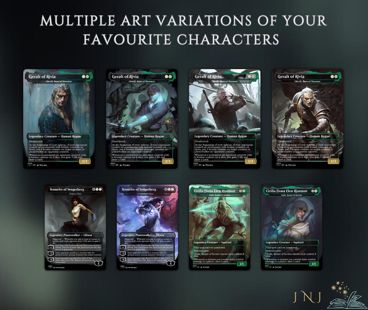 Witcher Themed Commander Deck, Golgari Control/Death Triggers, 110+ cards EDH Deck Premium Quality Proxy