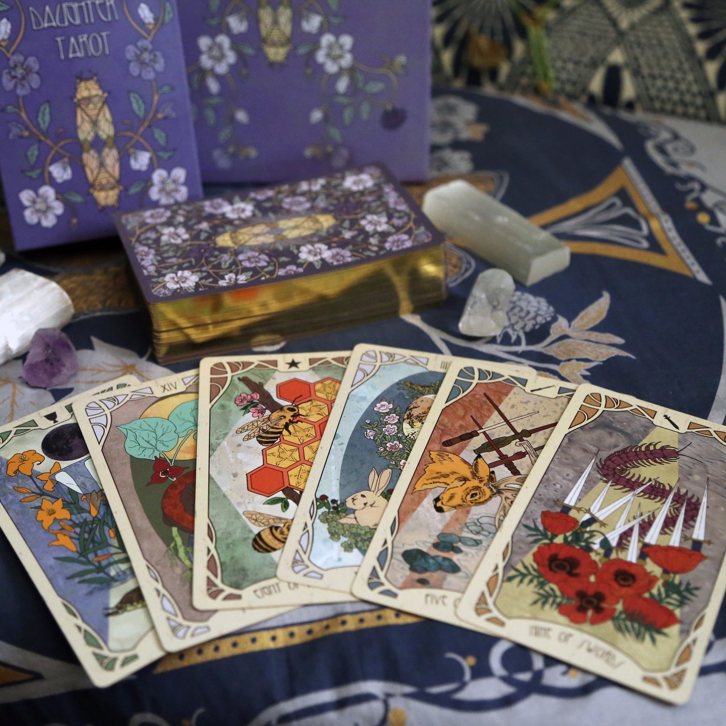Forager's Daughter Tarot: Afterlight Edition Deck & Printed Guidebook, Deluxe Divination Set
