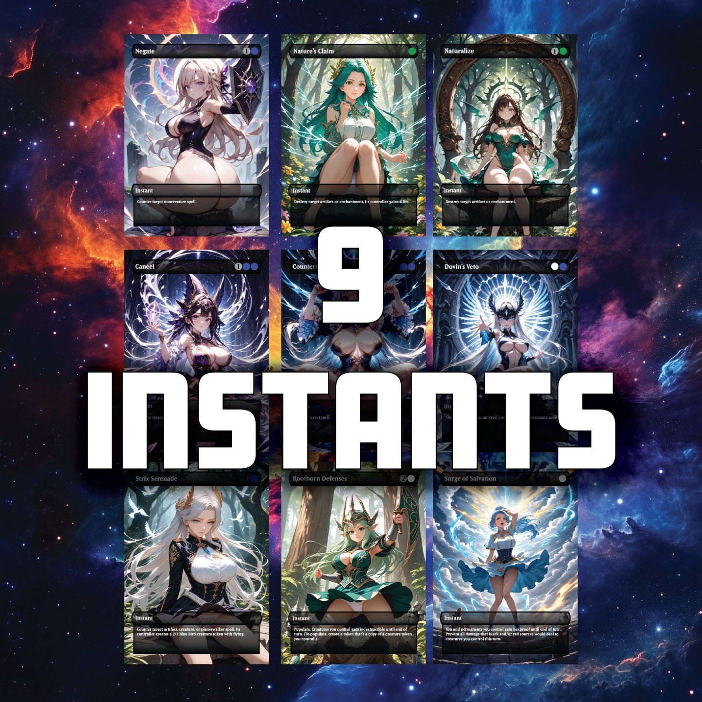 Custom Arcades, the Strategist Proxy Commander Deck - Sexy Art Edition