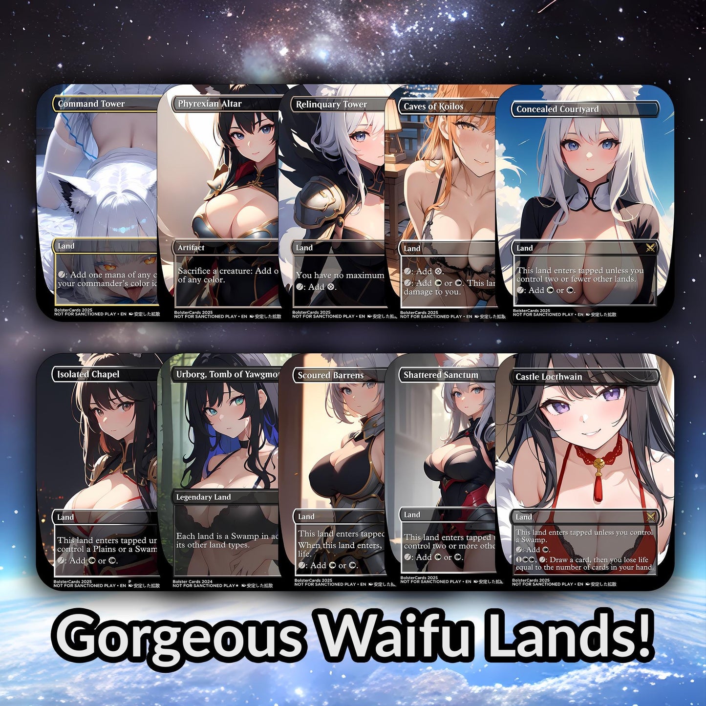 Orzhov Token Anime Style Waifu Tribal Commander Deck Special Edition Custom Proxy Deck Art For EDH High Quality Cards 108 Cards