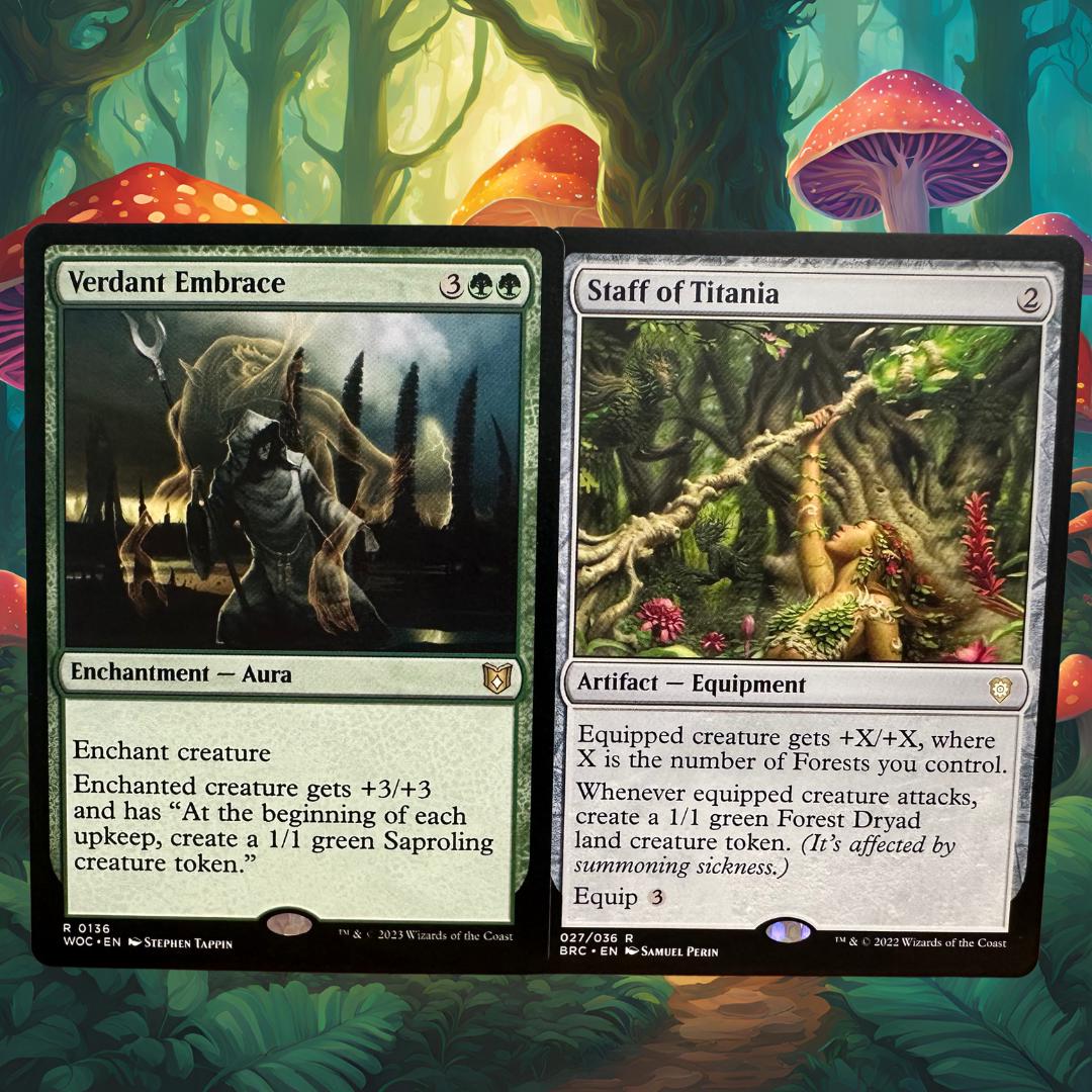 MTG Commander Deck EDH Deck Shroofus Sproutsire 100 Magic Cards Custom Deck Green Saprolings