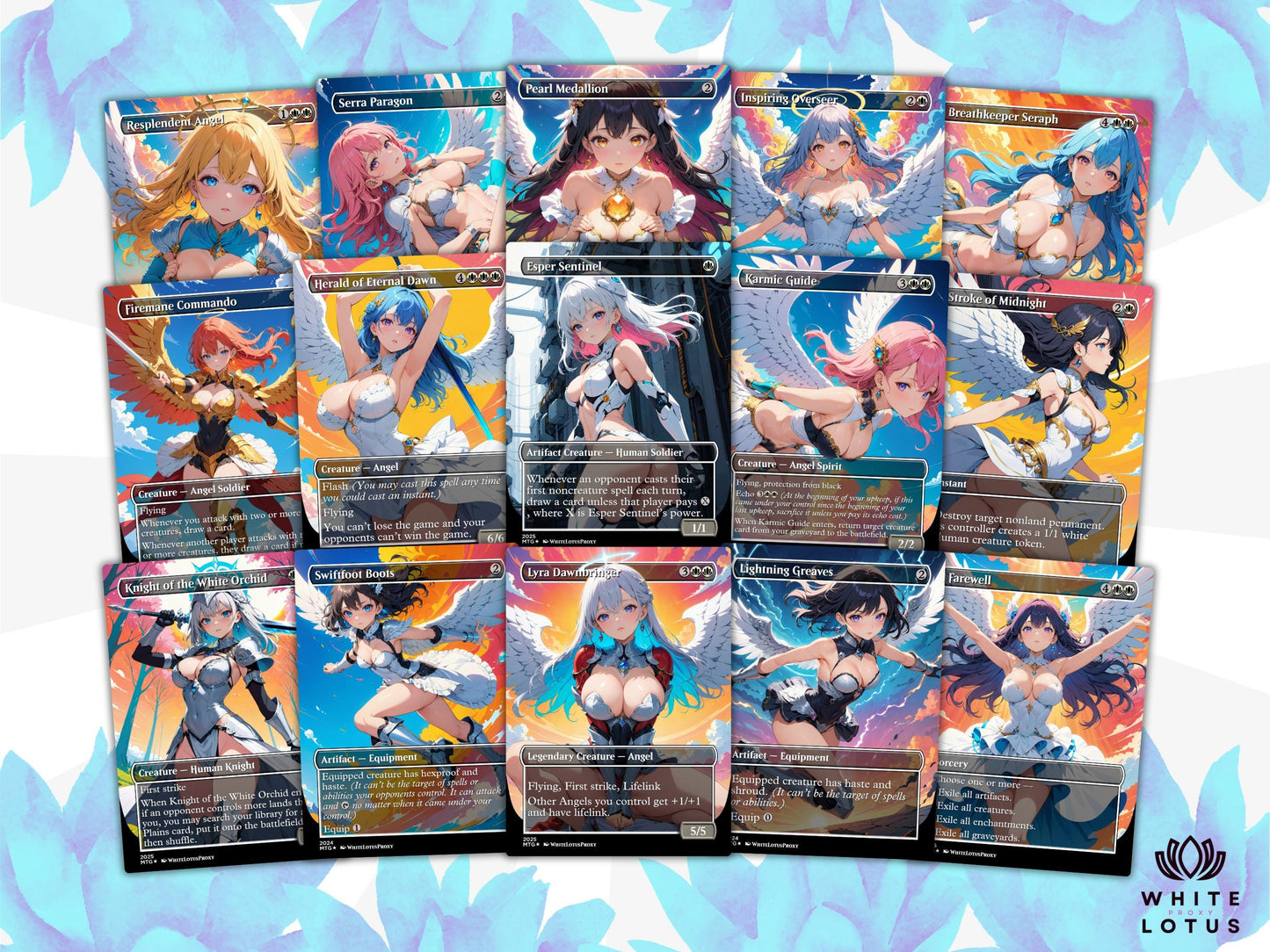 Giada Angels Anime Waifu Proxy Commander Deck Custom Proxy EDH Angel English High Quality C