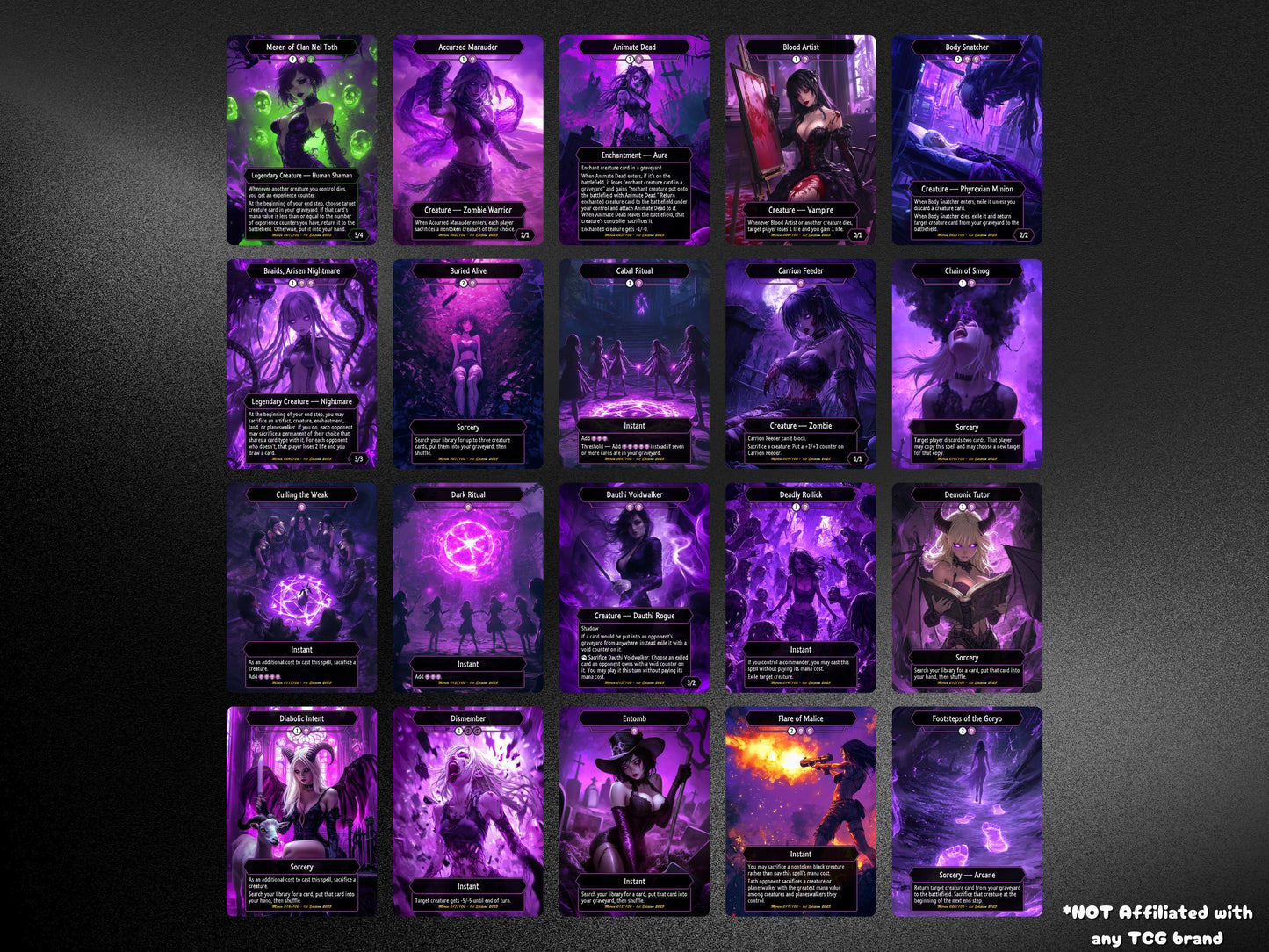 Meren Commander Graveyard Deck – Custom Cards for Casual Play