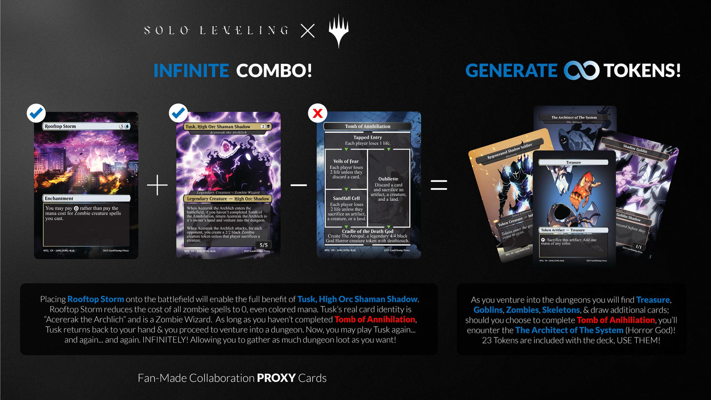 Solo Leveling - Enter the Dungeon Commander Deck