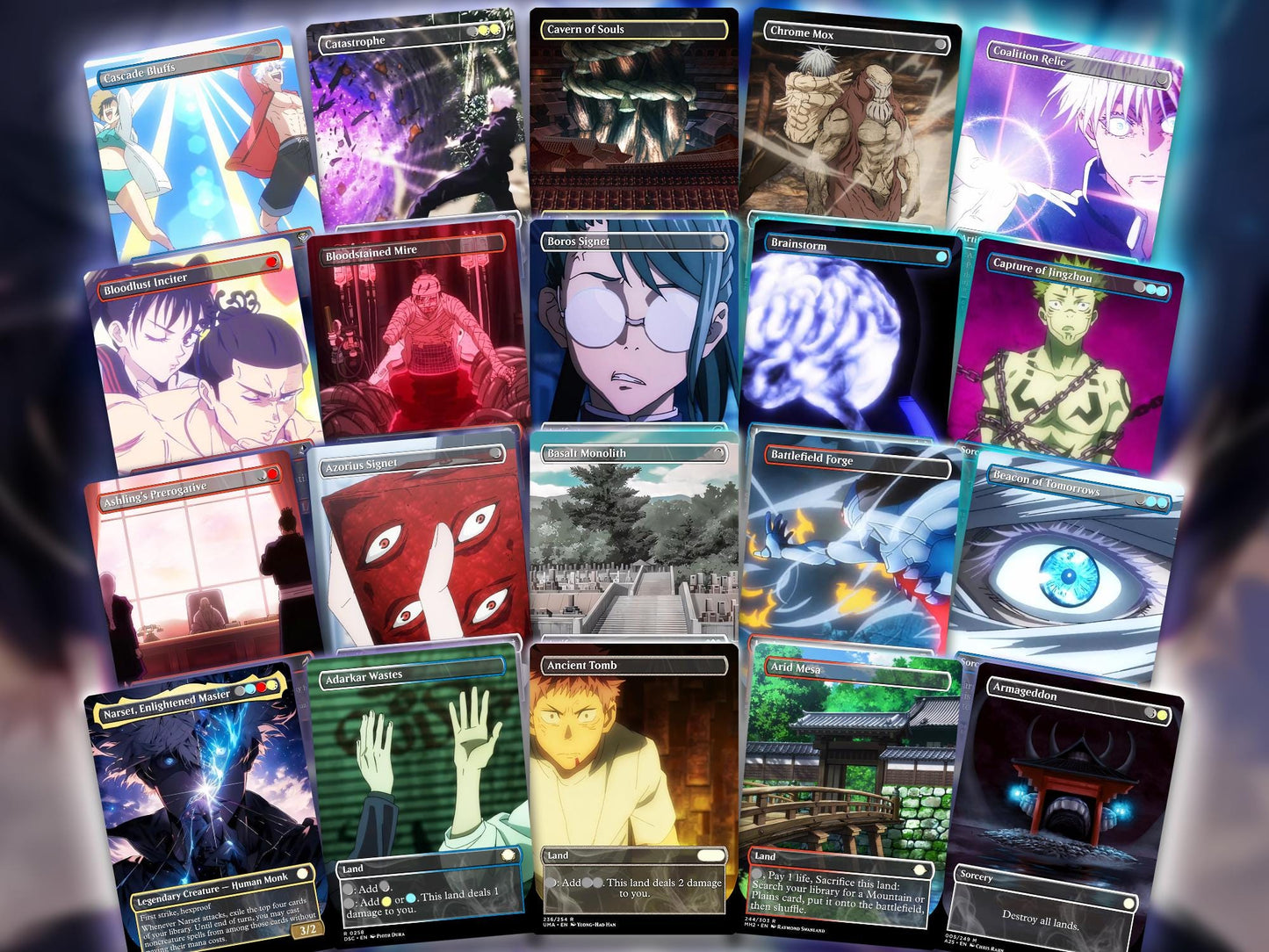 Jujutsu Kaisen EDH Commander Deck – Custom Anime-Inspired MTG Proxy Deck