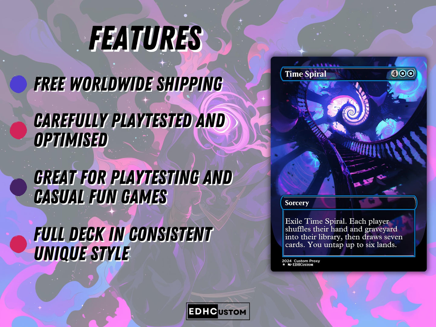 Nekusar Wheels Proxy Deck 100 Cards + Sideboard + Tokens | Premium Quality Custom MTG Proxies for EDH Commander