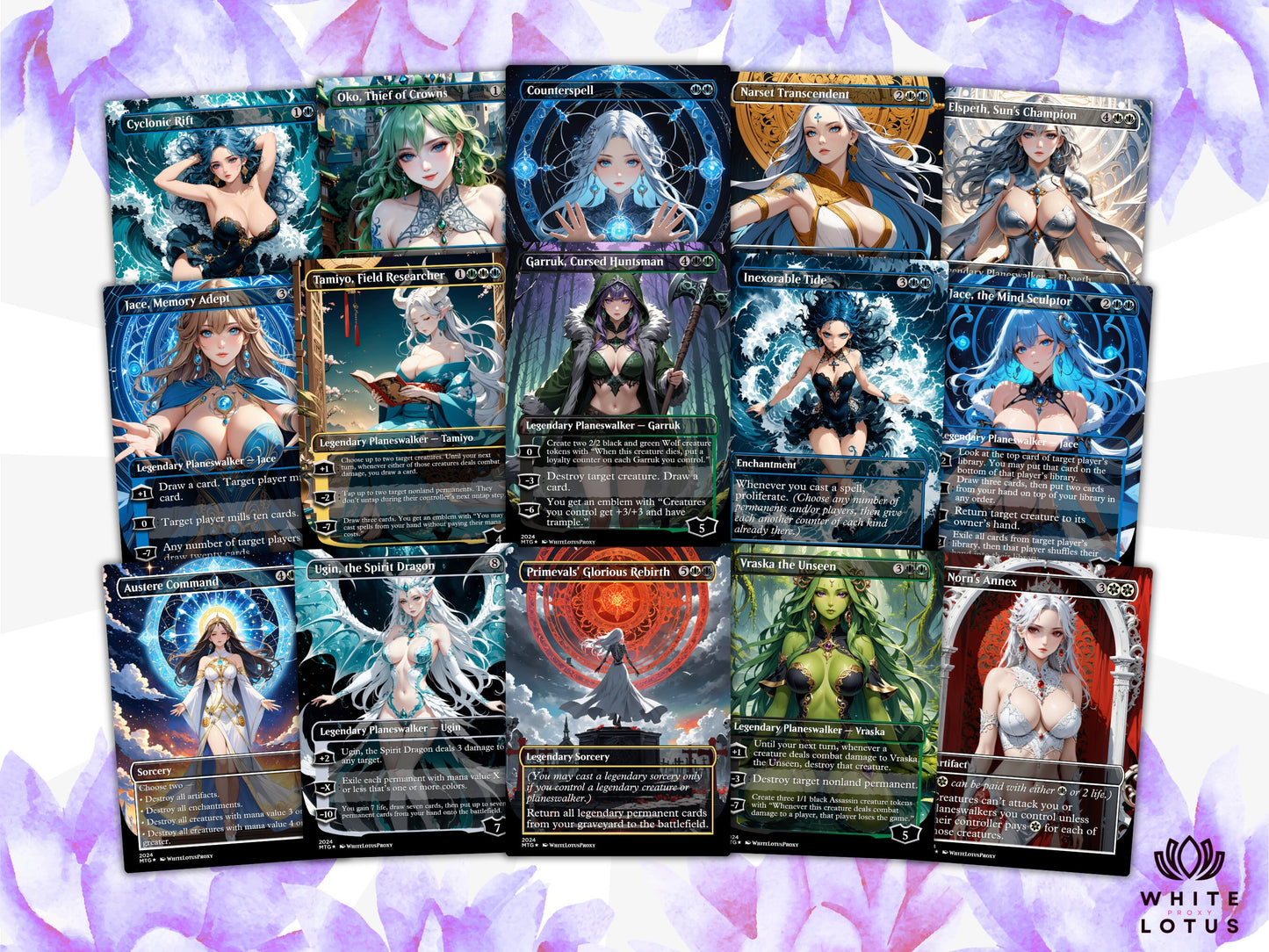 Atraxa SUPERFRIENDS Anime Waifu Proxy Commander Deck Custom Proxy EDH English High Quality Cards