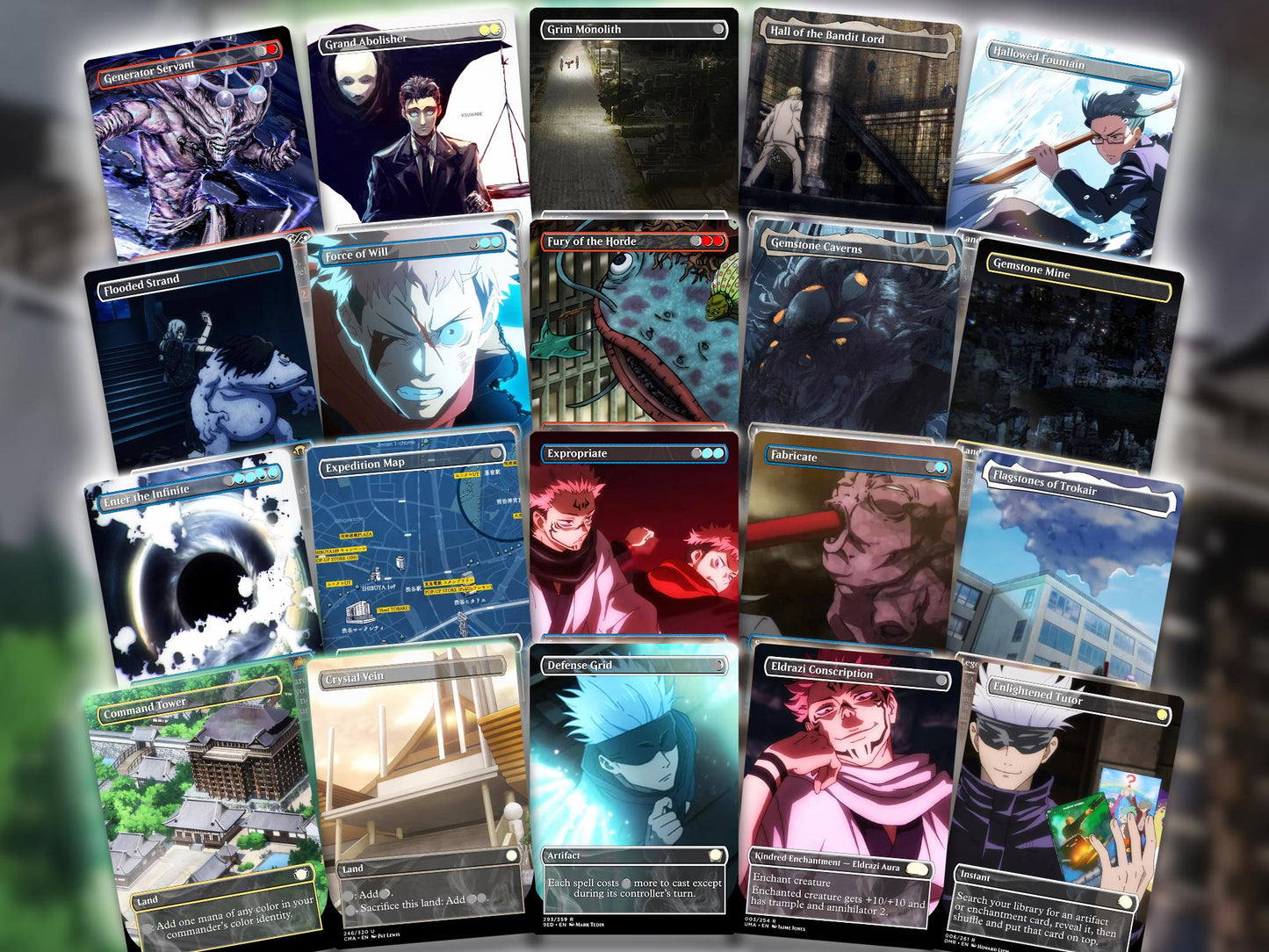 Jujutsu Kaisen EDH Commander Deck – Custom Anime-Inspired MTG Proxy Deck