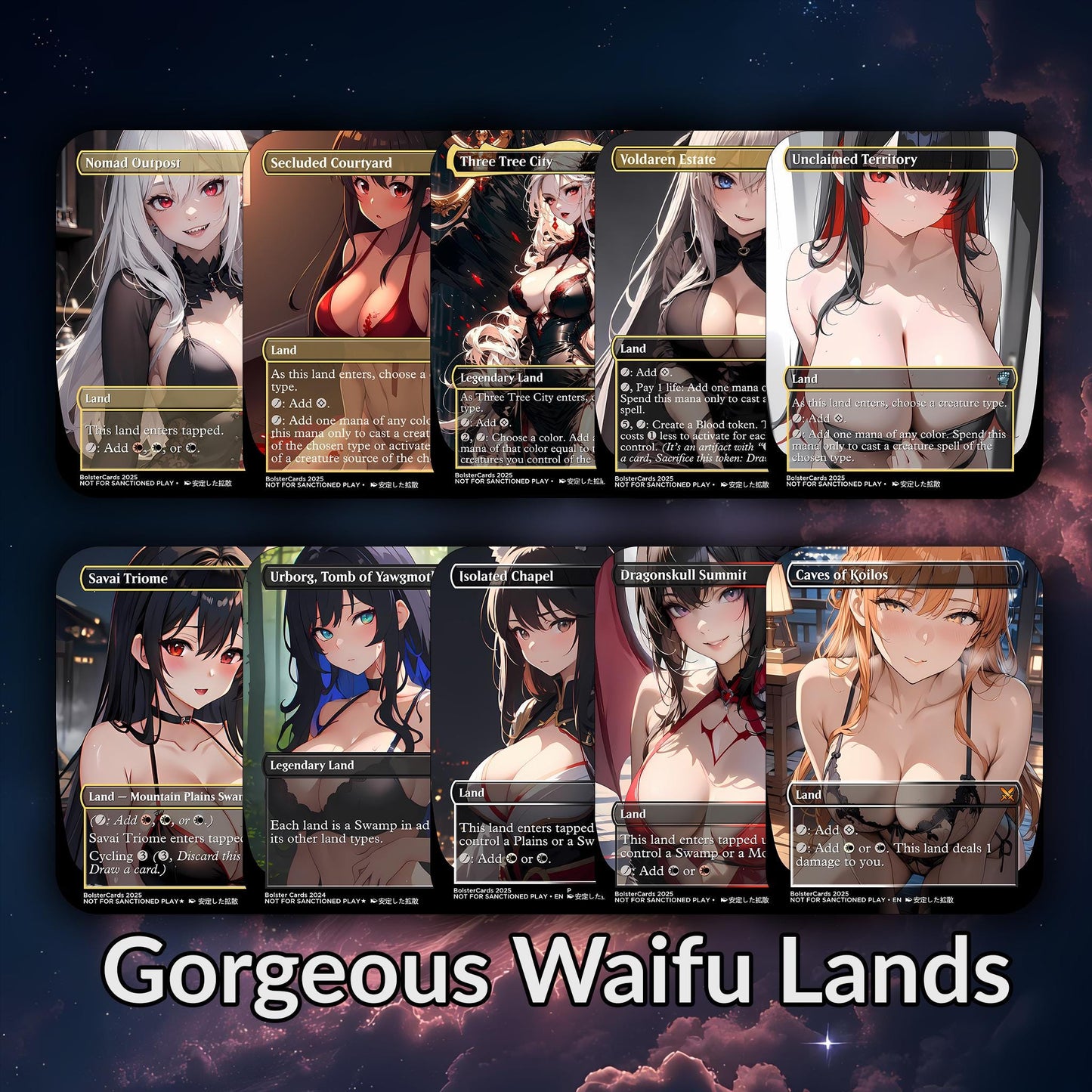 Edgar Markov Anime Style Waifu Tribal Commander Deck Special Edition Custom Proxy Deck Art For EDH High Quality Cards 108 Cards