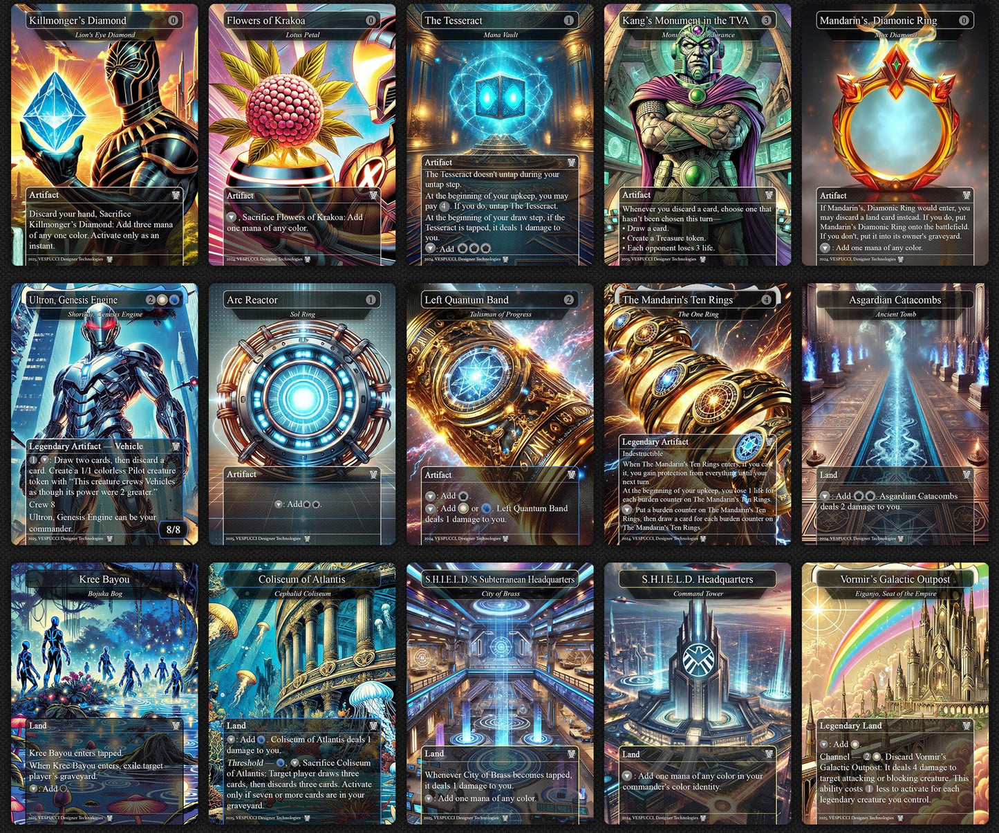 Hashaton the Scarab's Fist EDH Deck, 115 Cards, 15 Sideboard, Includes all major characters, Thanos and High Evolutionary Themed