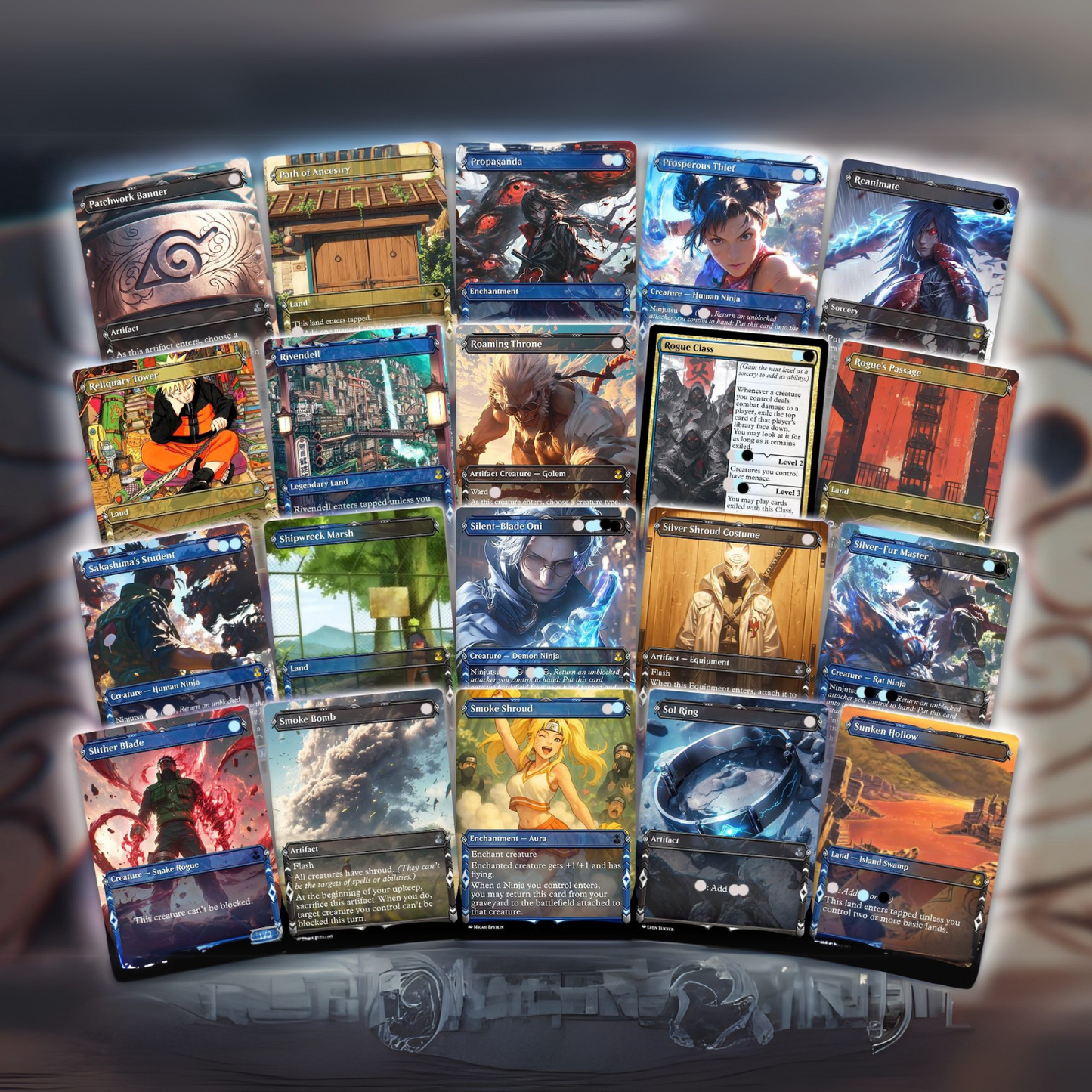 Naruto Ninja Commander Deck – Yuriko Reimagined | Fast & Sneaky Ninjutsu EDH Proxy