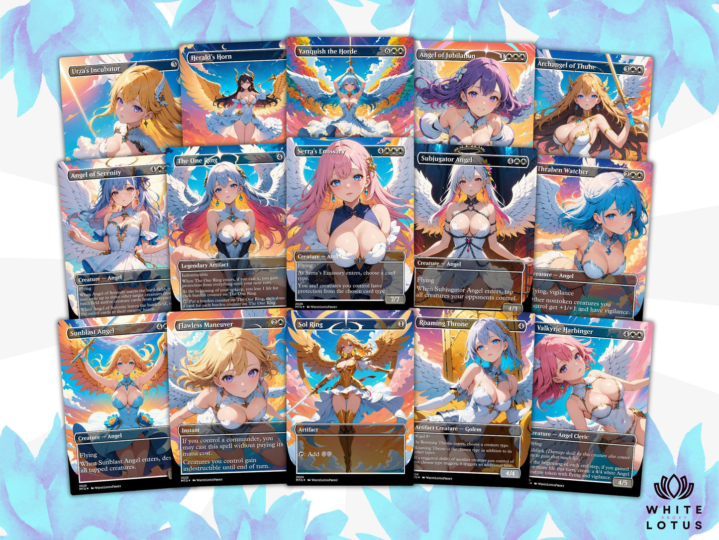 Giada Angels Anime Waifu Proxy Commander Deck Custom Proxy EDH Angel English High Quality C