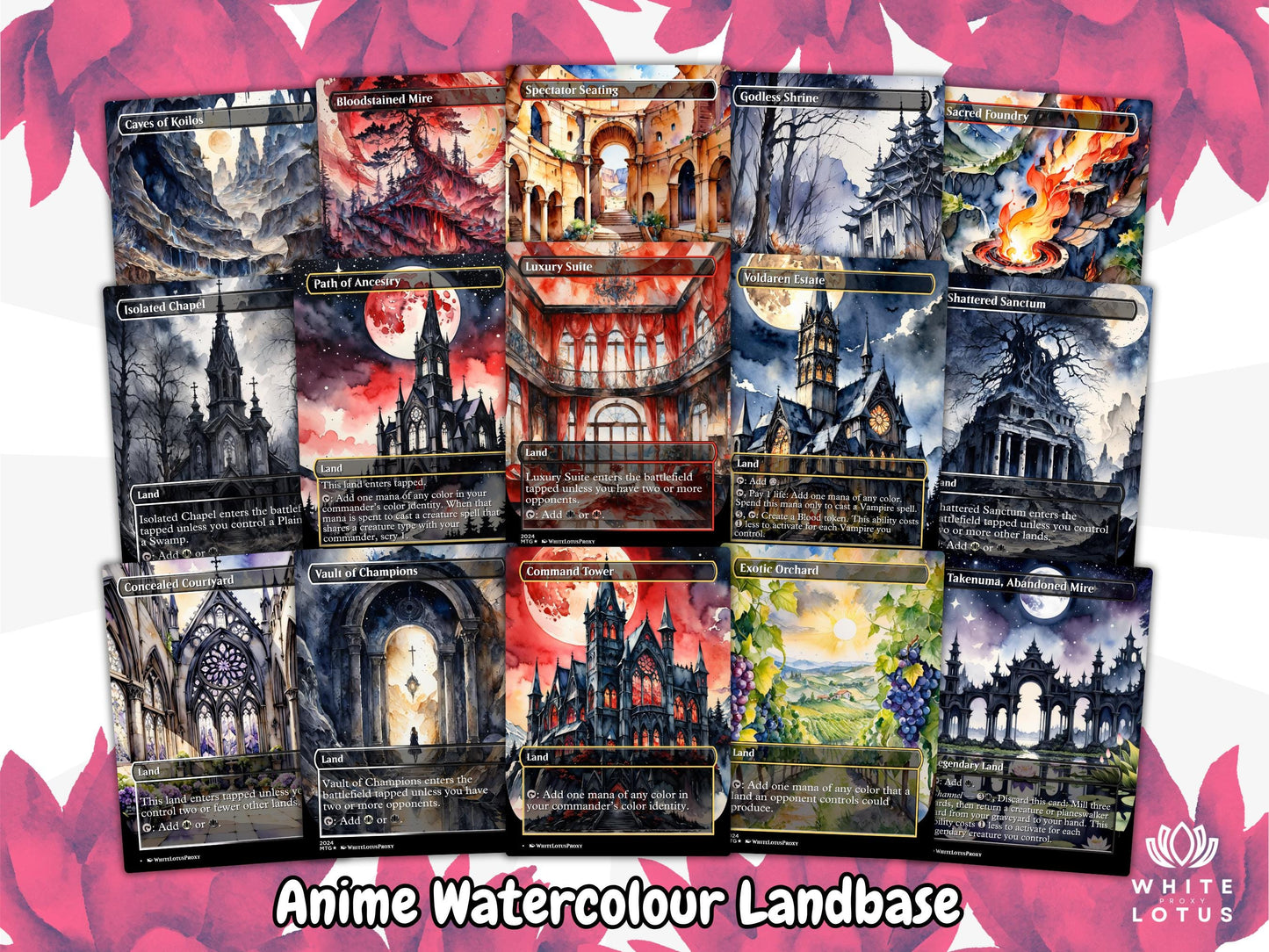 Vampire Tribal Anime Waifu Proxy Commander Deck Custom Proxy EDH High Quality Cards