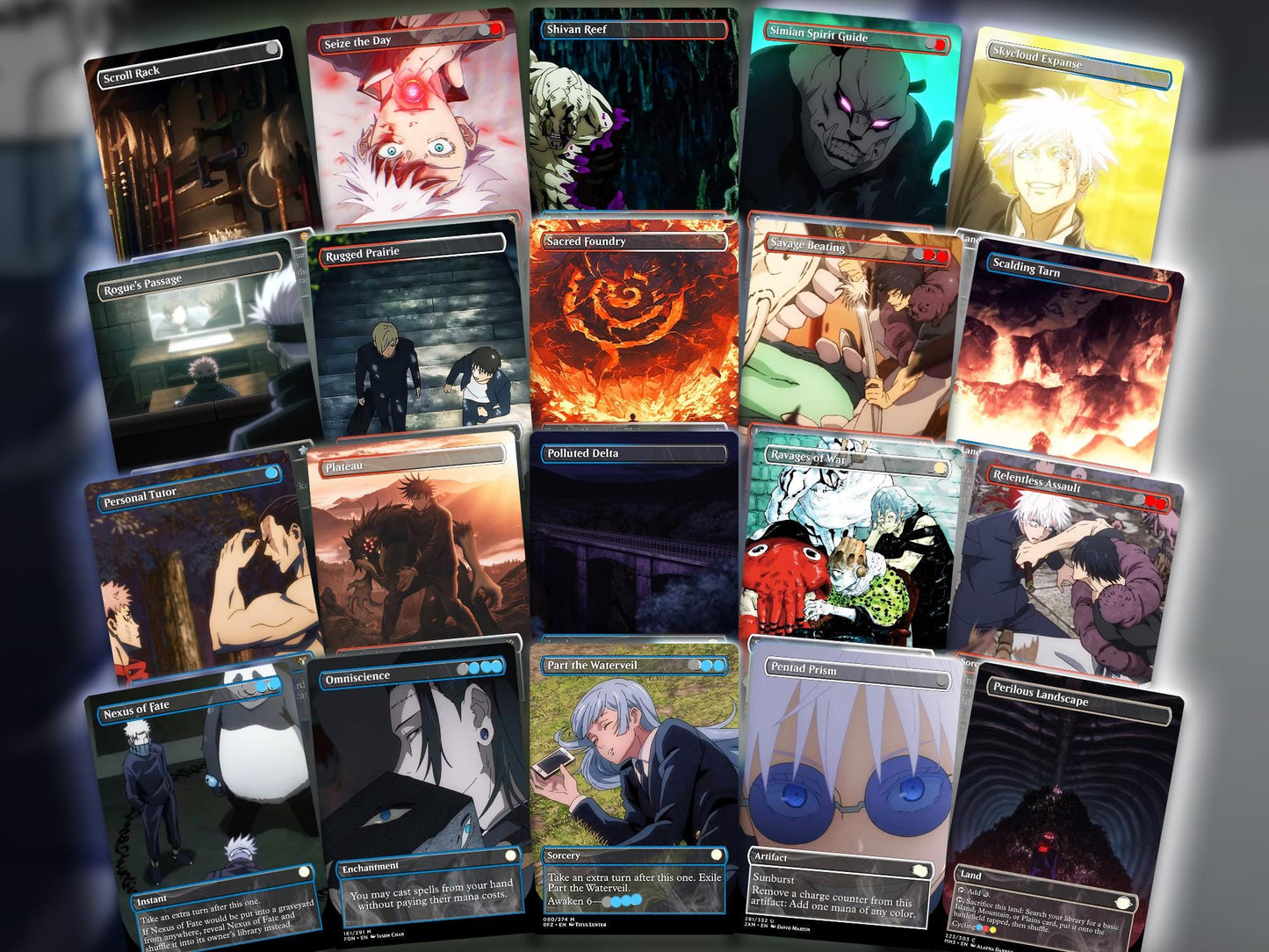 Jujutsu Kaisen EDH Commander Deck – Custom Anime-Inspired MTG Proxy Deck