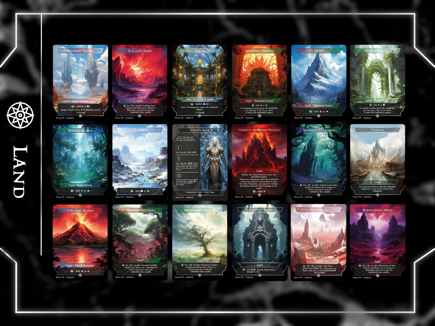 Omnath Landfall - Commander EDH Deck - With Tokens - MTG Full Proxy Deck, Altered Cards cEDH