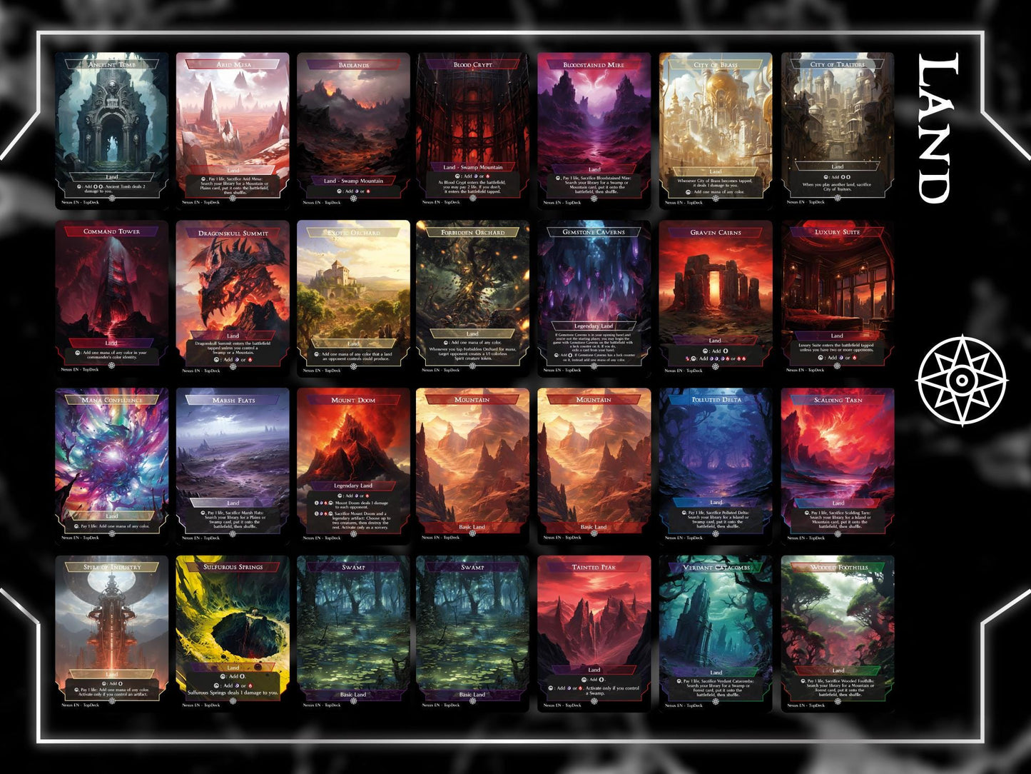 Valgavoth Slug - Commander EDH Deck - With Tokens - MTG Full Proxy Deck, Altered Cards cEDH
