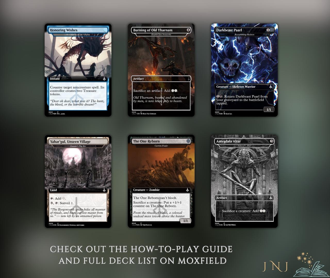 Bloodborne Themed Commander Deck Proxies, Aristocrat/Artifact Combo, 120+ Unique Cards, Quality Custom Card Proxy Replicas for Commander EDH