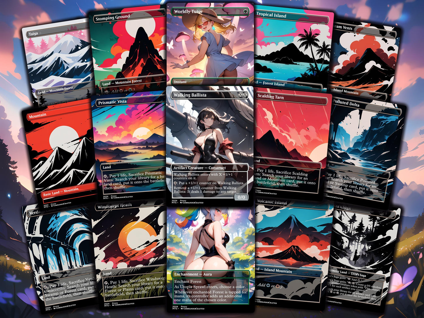 Flubs Commander Deck Flubs, the Fool CEDH Custom MTG Cards, Proxy Cards, Complete EDH Deck, Premium Quality