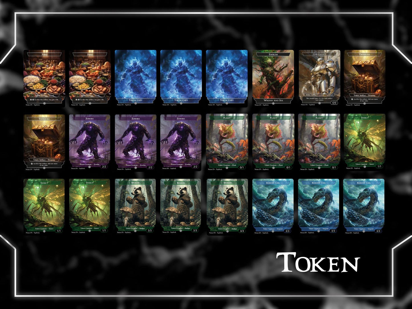 Omnath Landfall - Commander EDH Deck - With Tokens - MTG Full Proxy Deck, Altered Cards cEDH