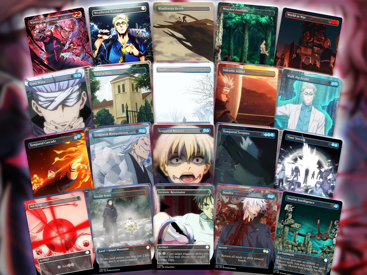 Jujutsu Kaisen EDH Commander Deck – Custom Anime-Inspired MTG Proxy Deck