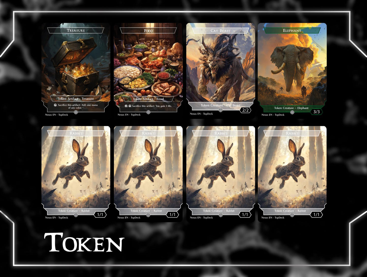 Baylen Rabbits - Commander EDH Deck - With Tokens - MTG Full Proxy Deck, Altered Cards cEDH