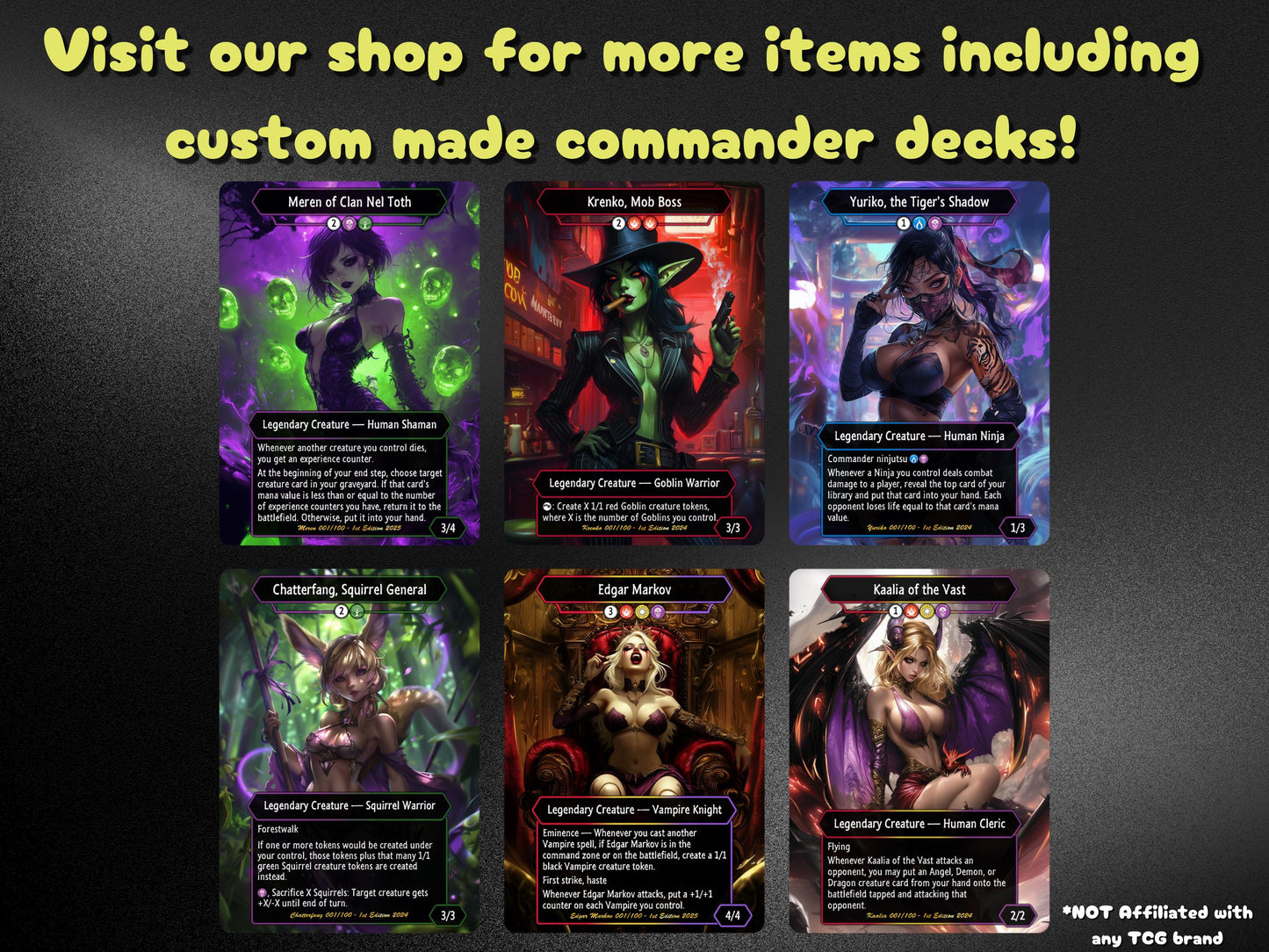 Yuriko Commander Ninja Deck – Custom Cards for Casual Play