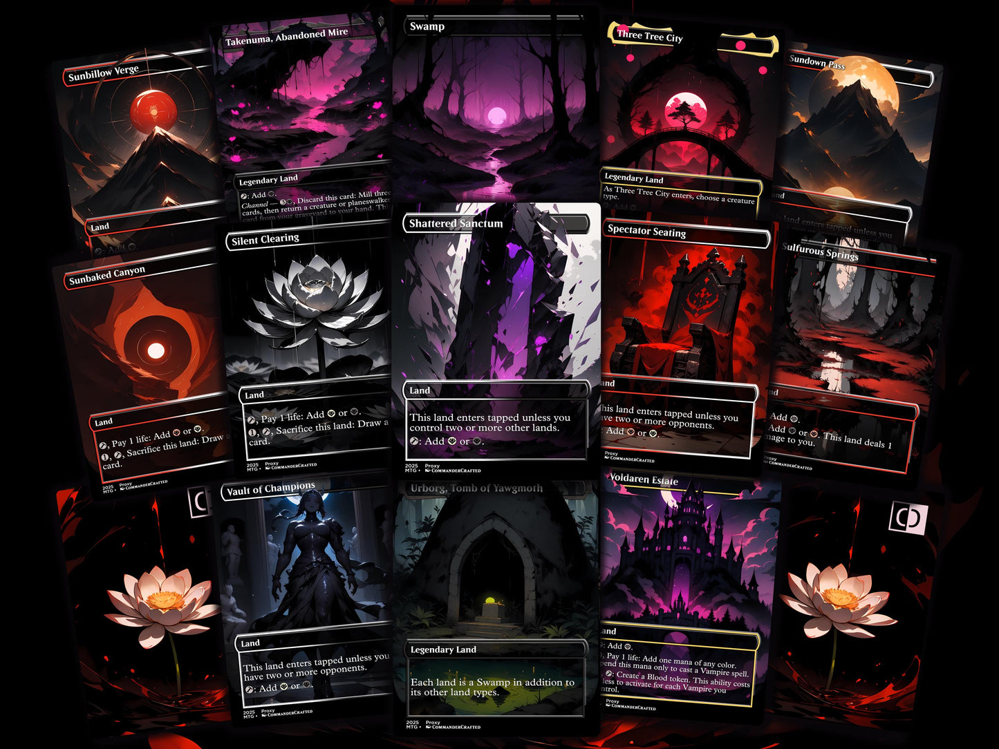 Vampire Tribal Commander Deck Edgar Markov Complete EDH Deck Proxy Deck
