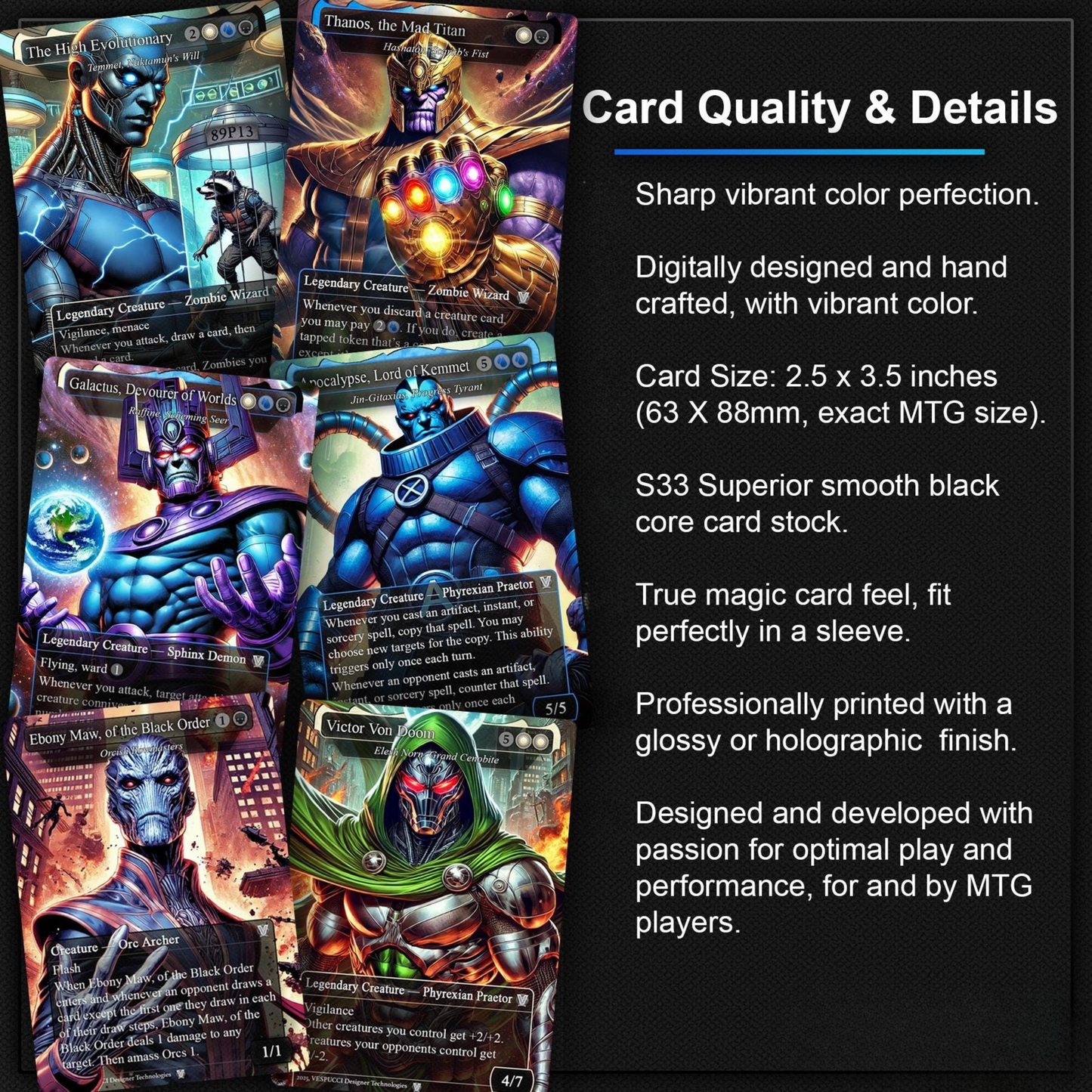 Hashaton the Scarab's Fist EDH Deck, 115 Cards, 15 Sideboard, Includes all major characters, Thanos and High Evolutionary Themed