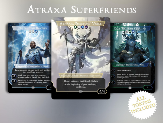 Atraxa Superfriends - Commander EDH Deck - With Tokens - MTG Full Proxy Deck, Altered Cards cEDH