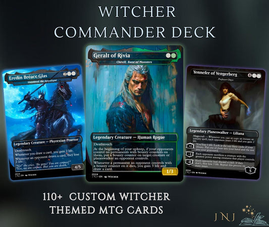 Witcher Themed Commander Deck, Golgari Control/Death Triggers, 110+ cards EDH Deck Premium Quality Proxy
