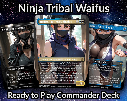 Yuriko, the Tiger's Shadow Anime Waifu Proxy Custom Card TCG Foil/NonFoil Mature Gorgeous Anime Art For EDH Commander Gift For Him/Her