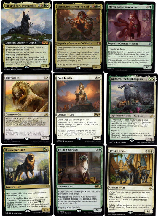 Dogs & Cats 100 Card Magic the Gathering Commander Deck-Mythic-Rare-Rin-Seri MTG