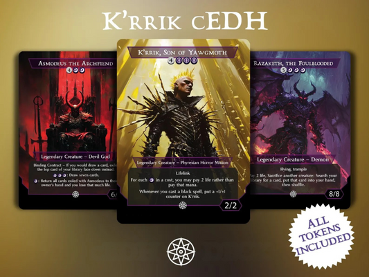 K'rrik cEDH - Commander EDH Deck - With Tokens - MTG Full Proxy Deck, Altered Cards cEDH