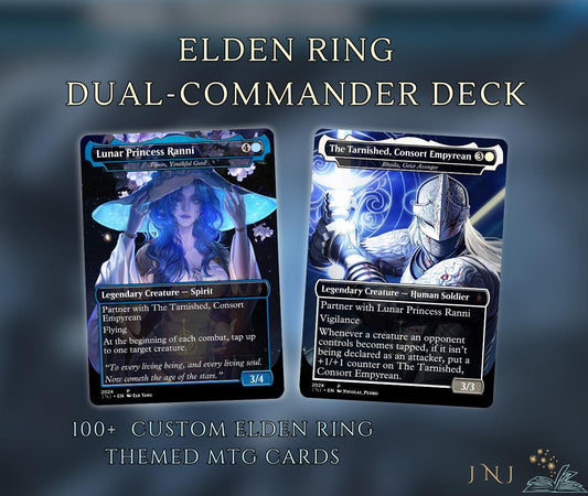 Elden Ring Themed Proxy Dual-Commander Deck, Azorius Control/Voltron, 100+ Unique Cards.