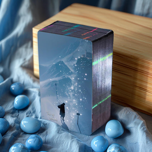 Moonlight Dream Tarot | 78 Tarot Cards Deck, 4 Extra Cards, for Beginner, Silver laser edge, Tarot Deck Gifts