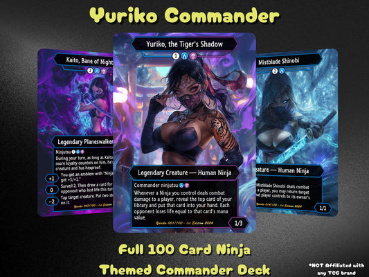 Yuriko Commander Ninja Deck – Custom Cards for Casual Play
